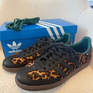Adidas Sambas OG W Leopard Print Sneakers